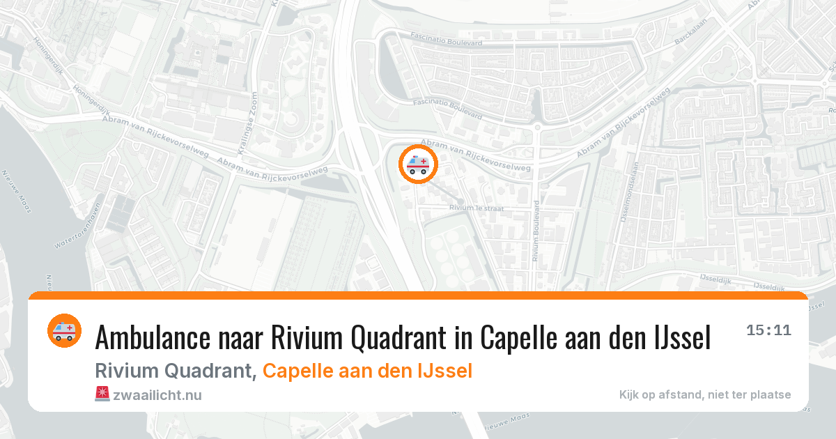Ambulance naar Rivium Quadrant in Capelle aan den IJssel — 5 jun 2026