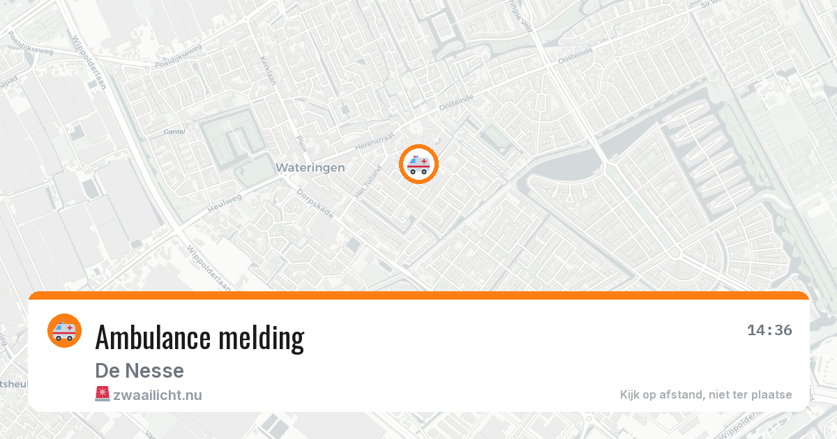 Ambulance melding — 16 mrt 2026
