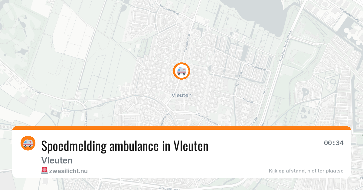 Spoedmelding ambulance in Vleuten — 17 jul 2026