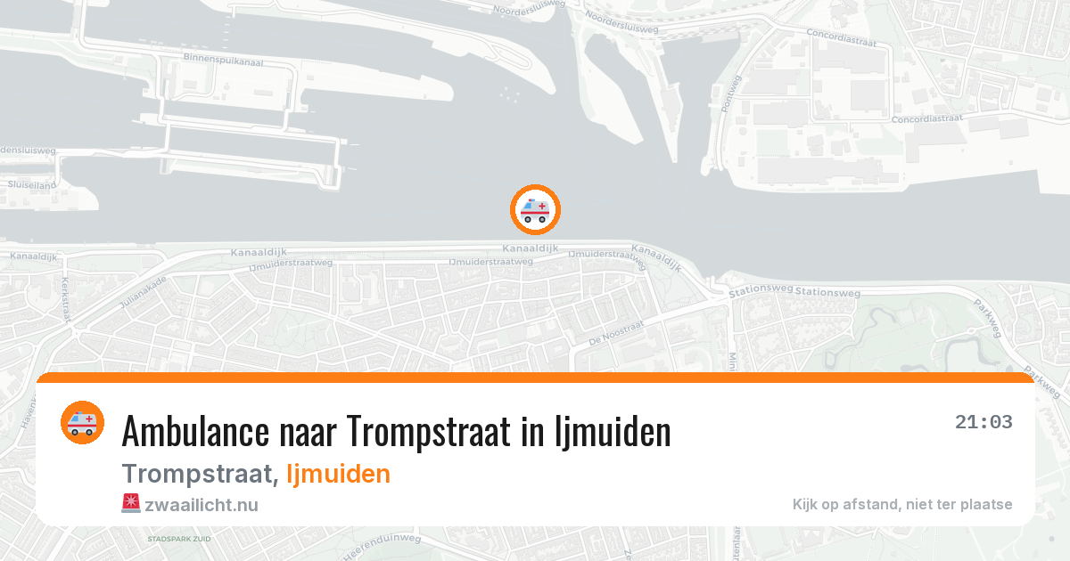 Ambulance naar Trompstraat in Ijmuiden — 16 mei 2026