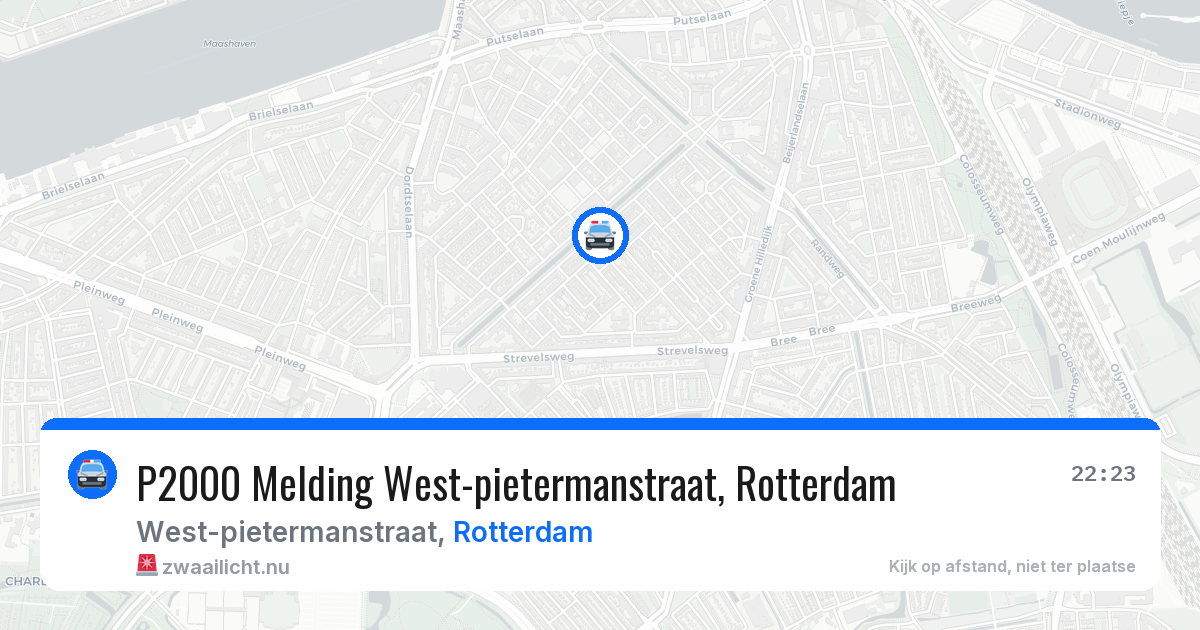 P2000 Melding West-pietermanstraat, Rotterdam — 1 jun 2026