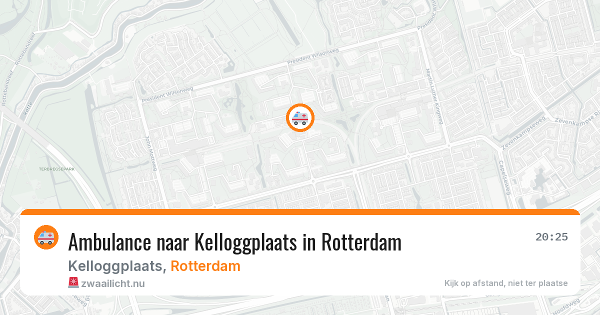Ambulance naar Kelloggplaats in Rotterdam — 22 jul 2026