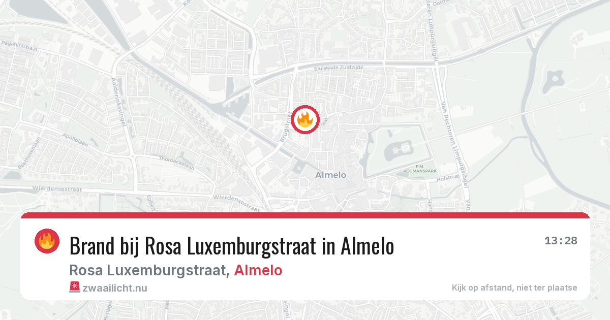 Brand bij Rosa Luxemburgstraat in Almelo — 6 jun 2026