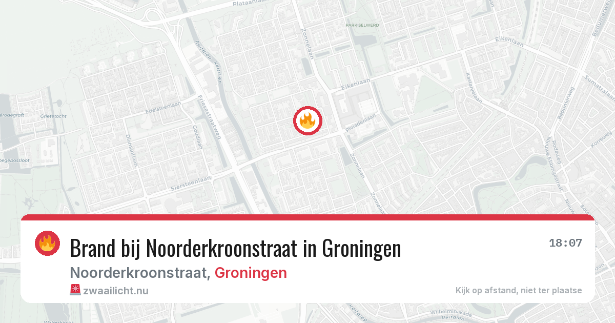 Brand bij Noorderkroonstraat in Groningen — 22 apr 2026