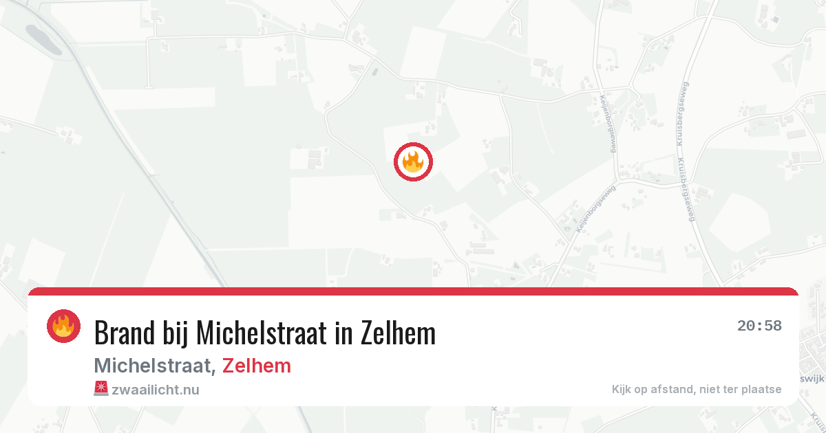 Brand bij Michelstraat in Zelhem — 13 jul 2026