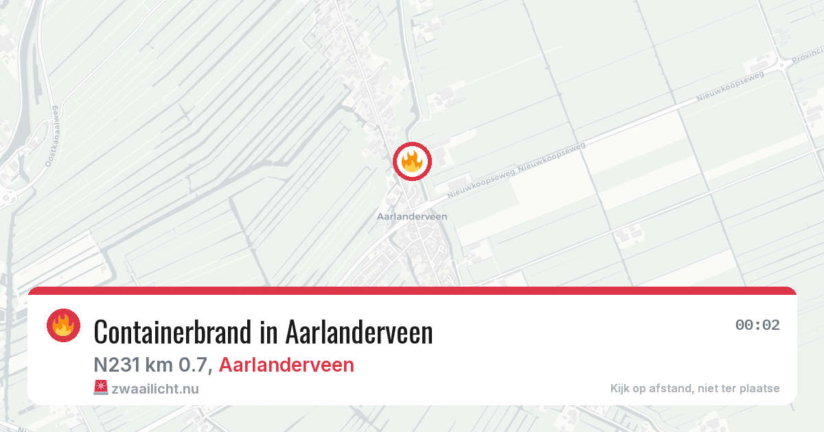 Containerbrand in Aarlanderveen — 4 jun 2026