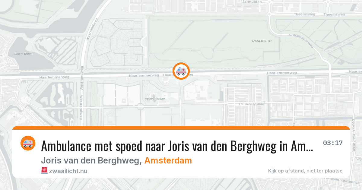 Ambulance met spoed naar Joris van den Berghweg in Amsterdam — 23 jul 2026