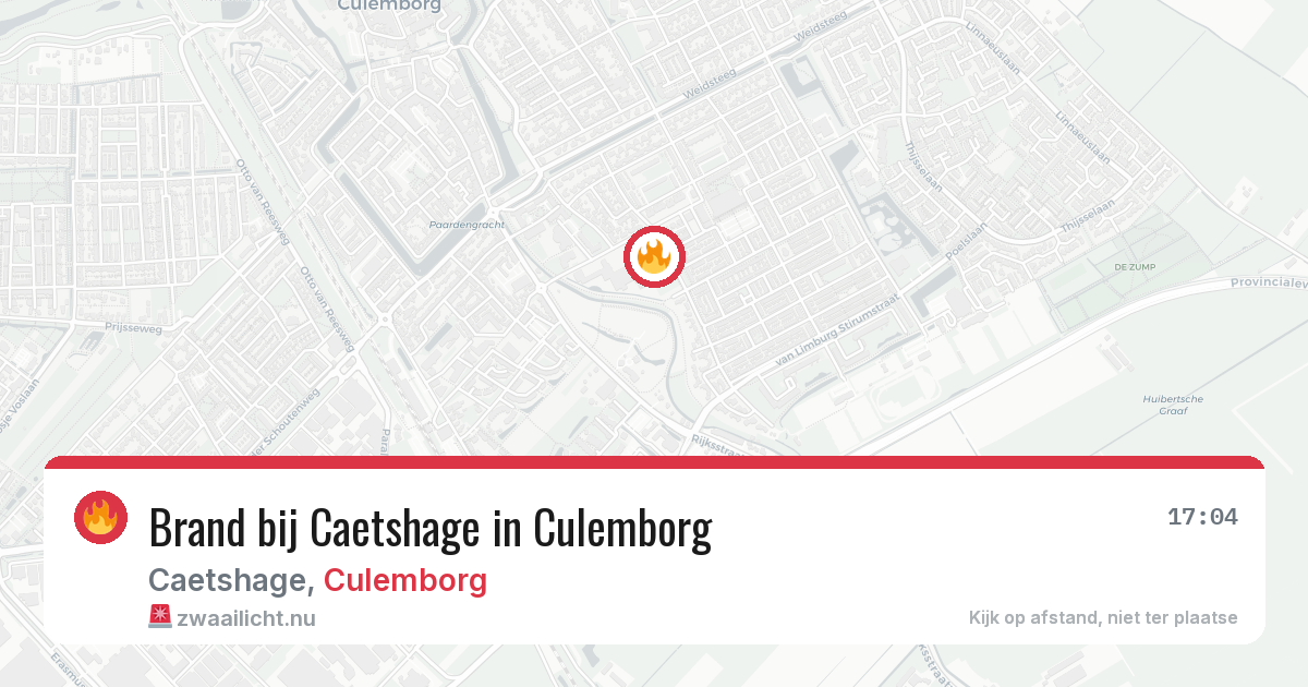 Brand bij Caetshage in Culemborg — 23 jul 2026