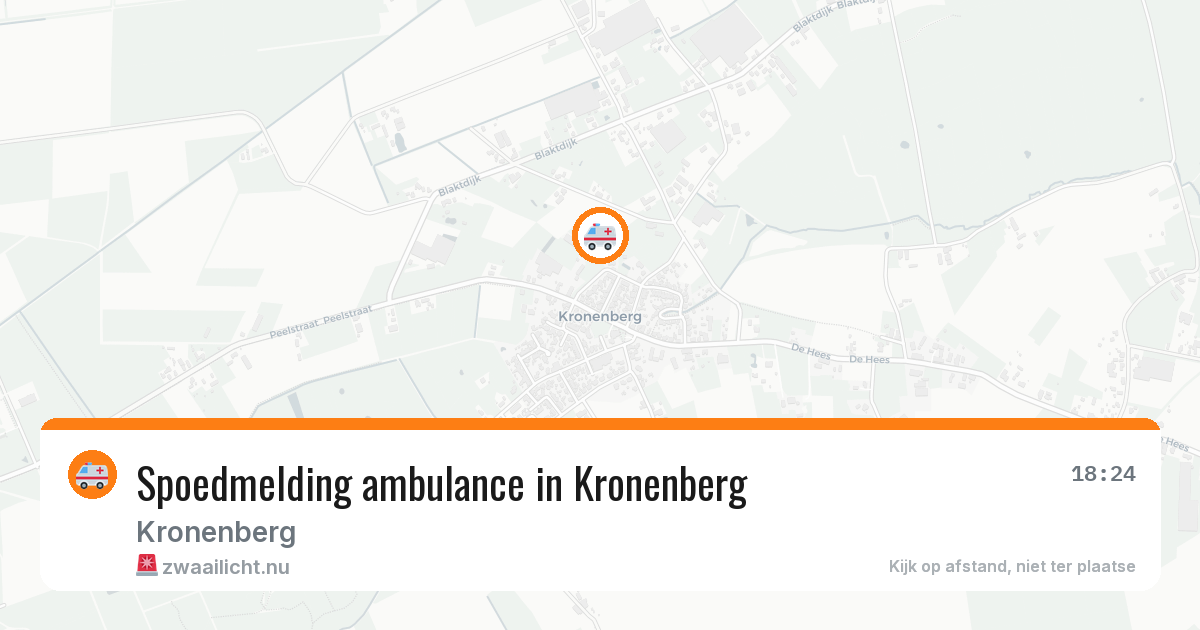 Spoedmelding ambulance in Kronenberg — 2 jul 2026