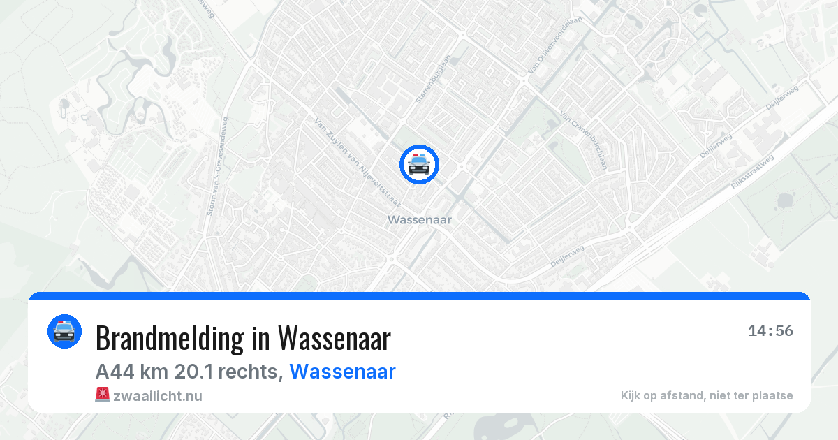 Brandmelding in Wassenaar — 21 mei 2026
