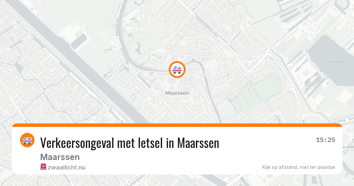 Verkeersongeval met letsel in Maarssen — 8 apr 2026