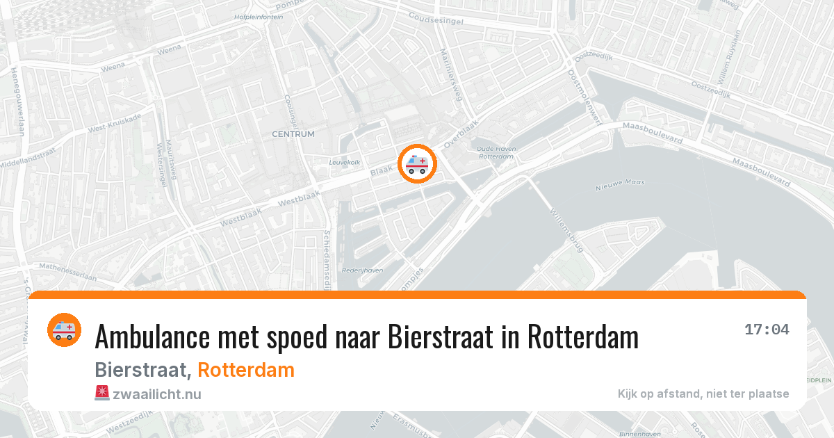 Ambulance met spoed naar Bierstraat in Rotterdam — 11 mei 2026