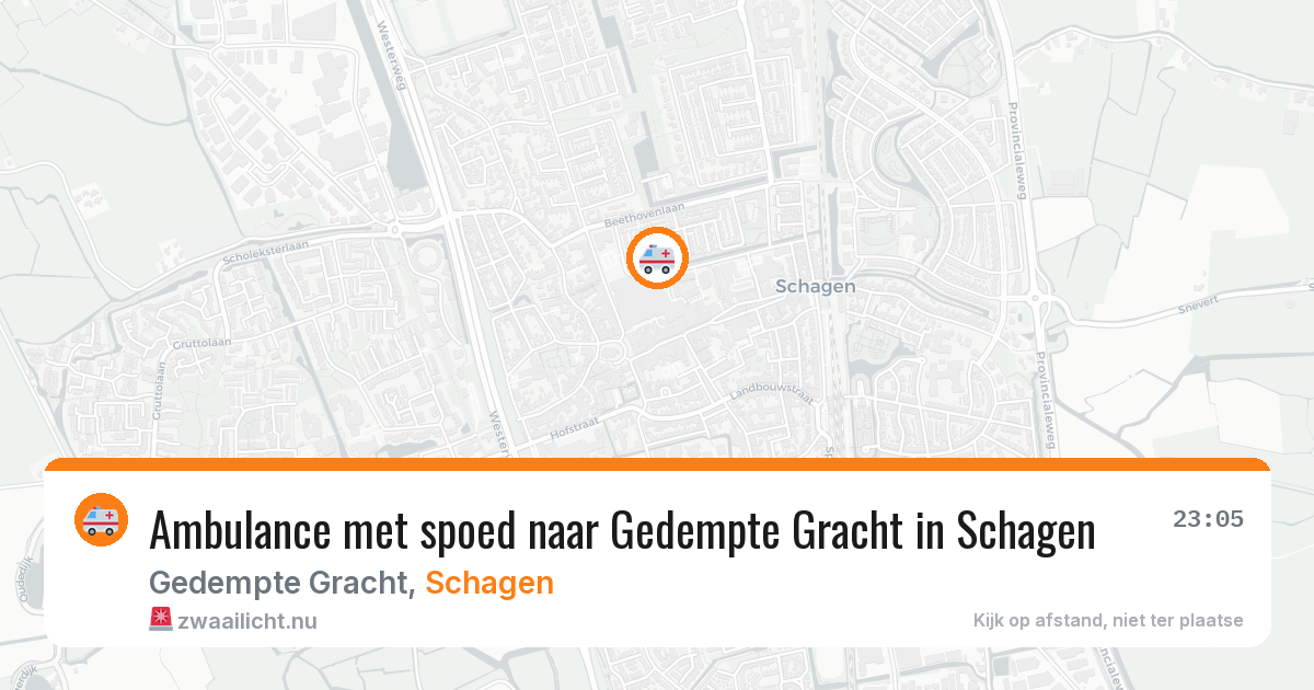 Ambulance met spoed naar Gedempte Gracht in Schagen — 17 jan 2026