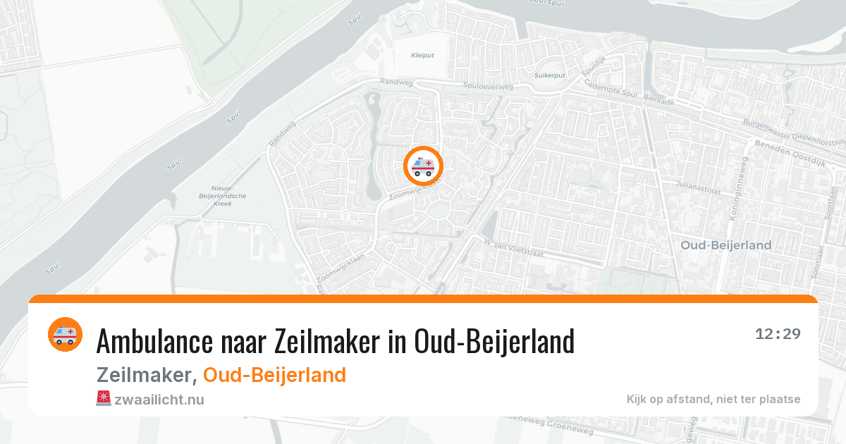 Ambulance naar Zeilmaker in Oud-Beijerland — 25 jul 2026