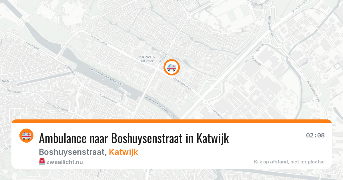 Ambulance naar Boshuysenstraat in Katwijk — 24 jul 2026