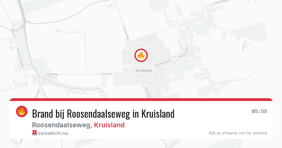 Brand bij Roosendaalseweg in Kruisland — 30 mrt 2026