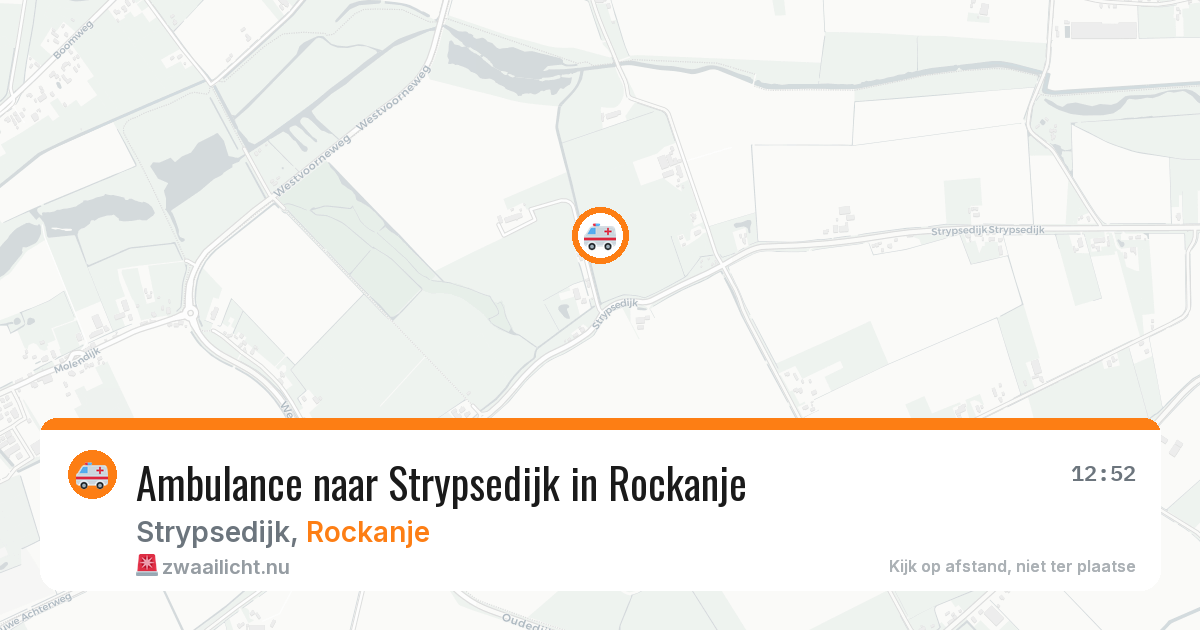 Ambulance naar Strypsedijk in Rockanje — 11 jul 2026