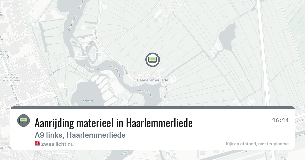 Aanrijding materieel in Haarlemmerliede — 2 feb 2026