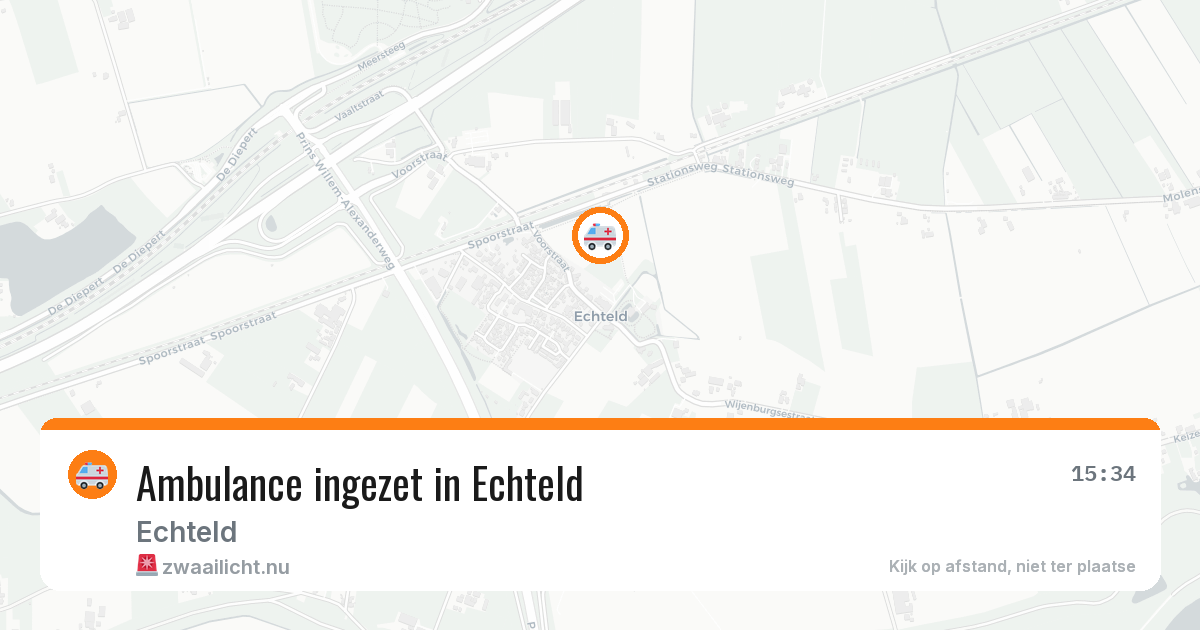 Ambulance ingezet in Echteld — 17 mrt 2026