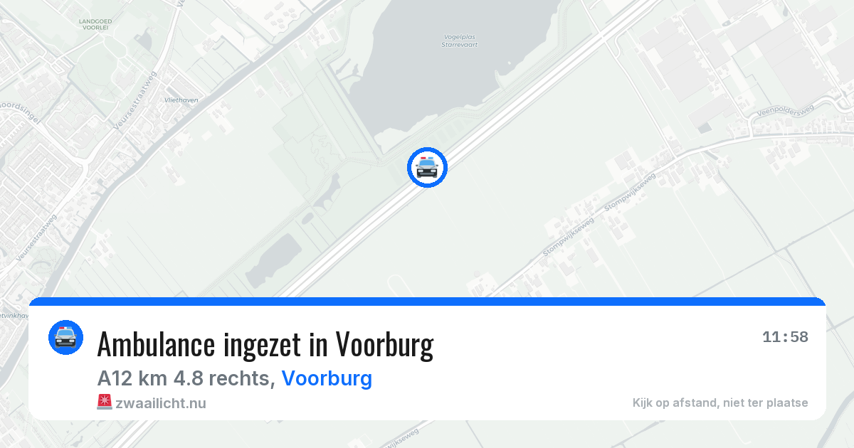 Ambulance ingezet in Voorburg — 31 mrt 2026