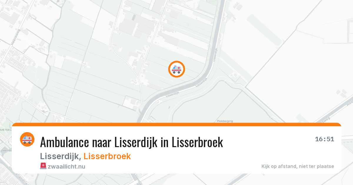 Ambulance naar Lisserdijk in Lisserbroek — 7 jul 2026
