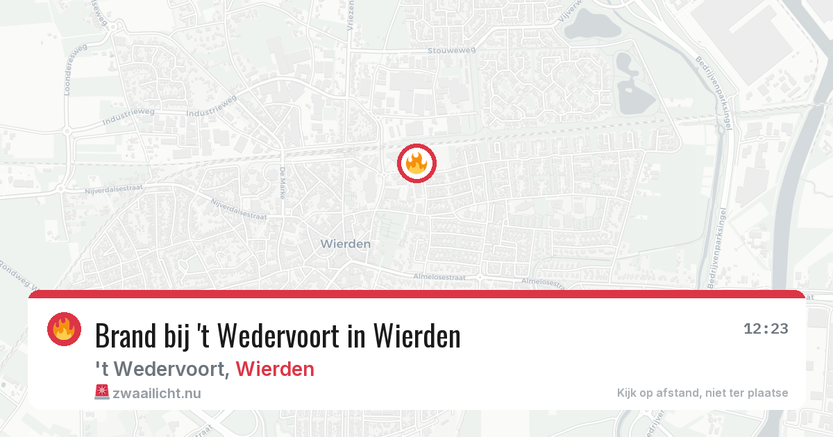 Brand bij 't Wedervoort in Wierden — 19 mrt 2026