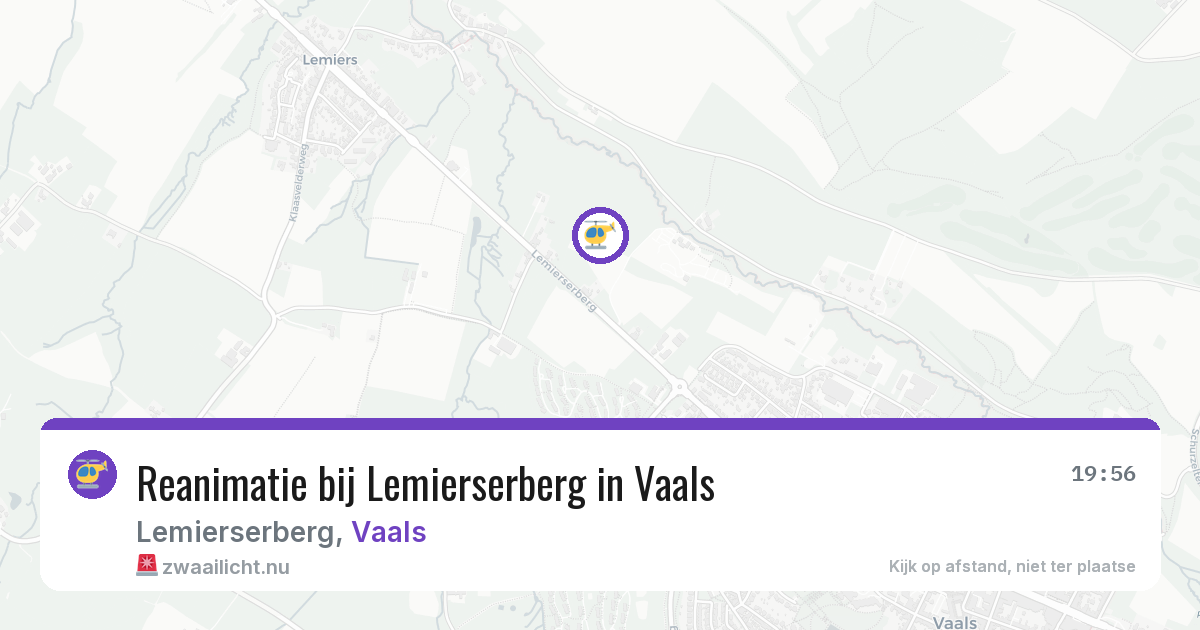 Reanimatie bij Lemierserberg in Vaals — 22 jul 2026