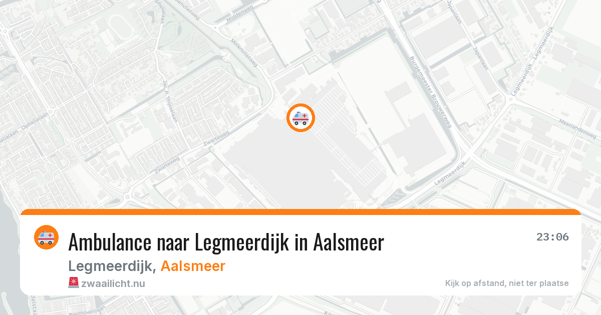 Ambulance naar Legmeerdijk in Aalsmeer — 5 jun 2026
