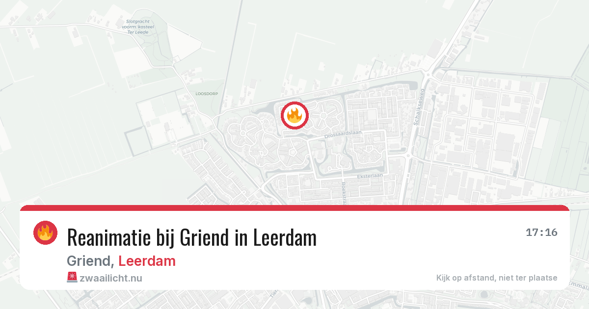 Reanimatie bij Griend in Leerdam — 3 mrt 2026