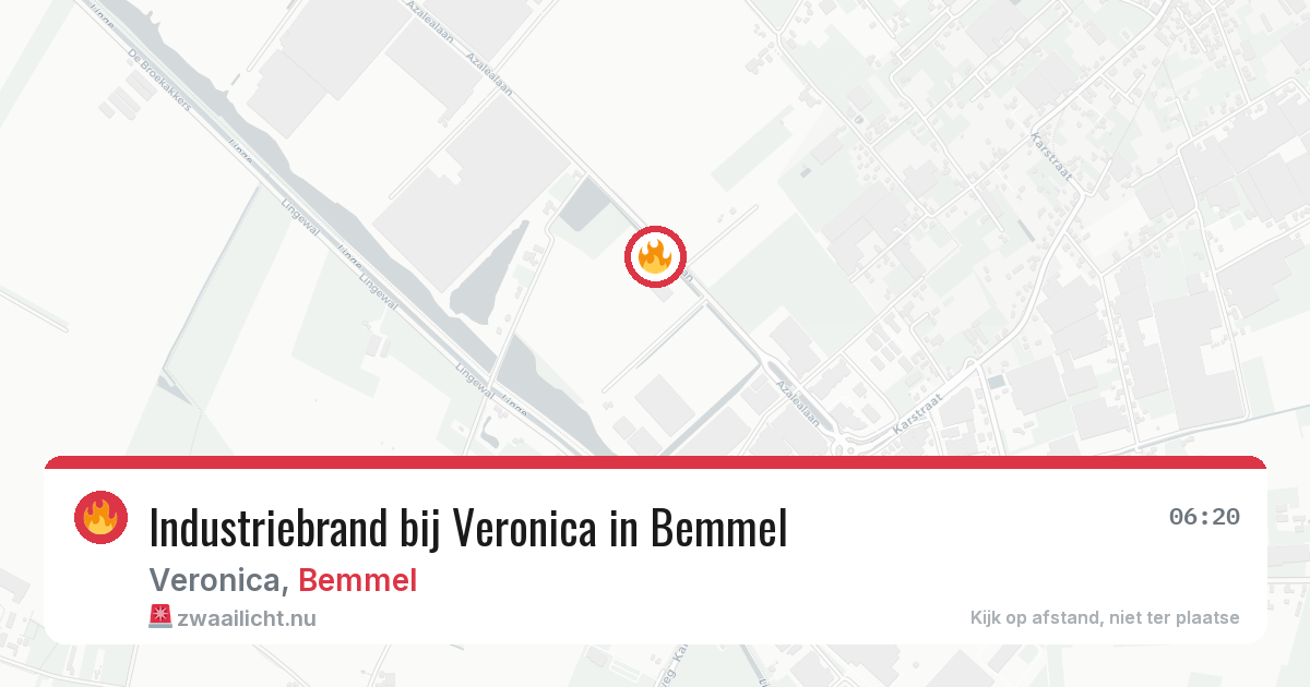 Industriebrand bij Veronica in Bemmel — 5 jun 2026