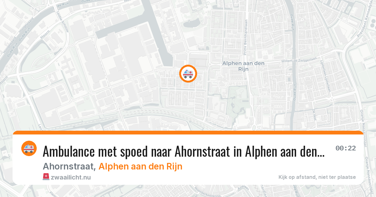 Ambulance met spoed naar Ahornstraat in Alphen aan den Rijn — 6 mei 2026