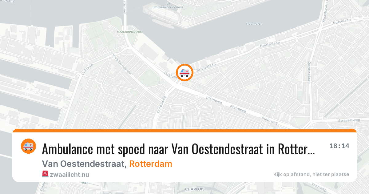 Ambulance met spoed naar Van Oestendestraat in Rotterdam — 24 jul 2026