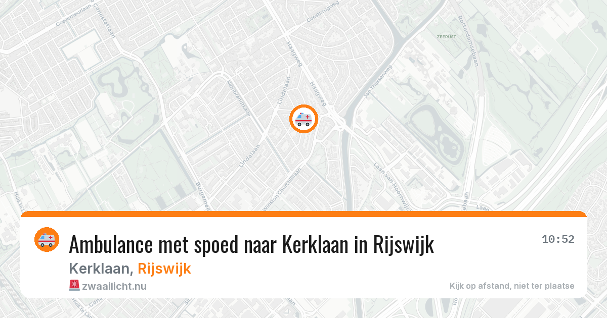 Ambulance met spoed naar Kerklaan in Rijswijk — 15 feb 2026