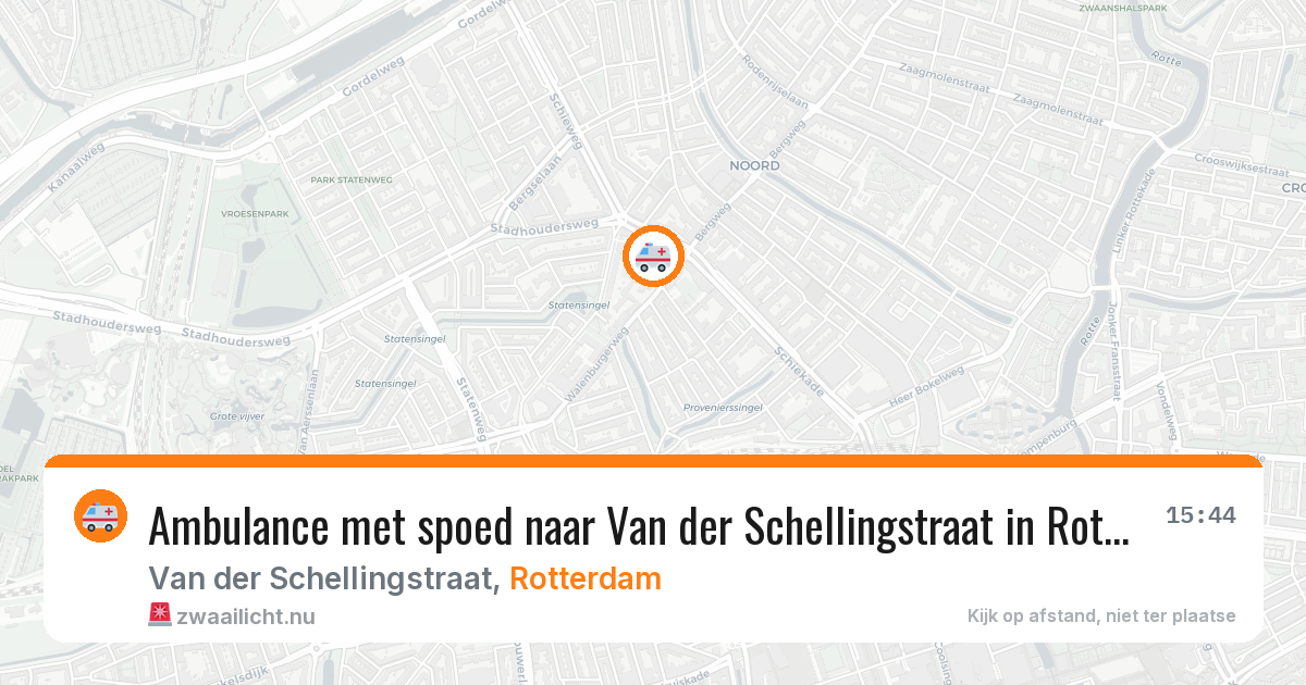 Ambulance met spoed naar Van der Schellingstraat in Rotterdam — 17 jul 2026