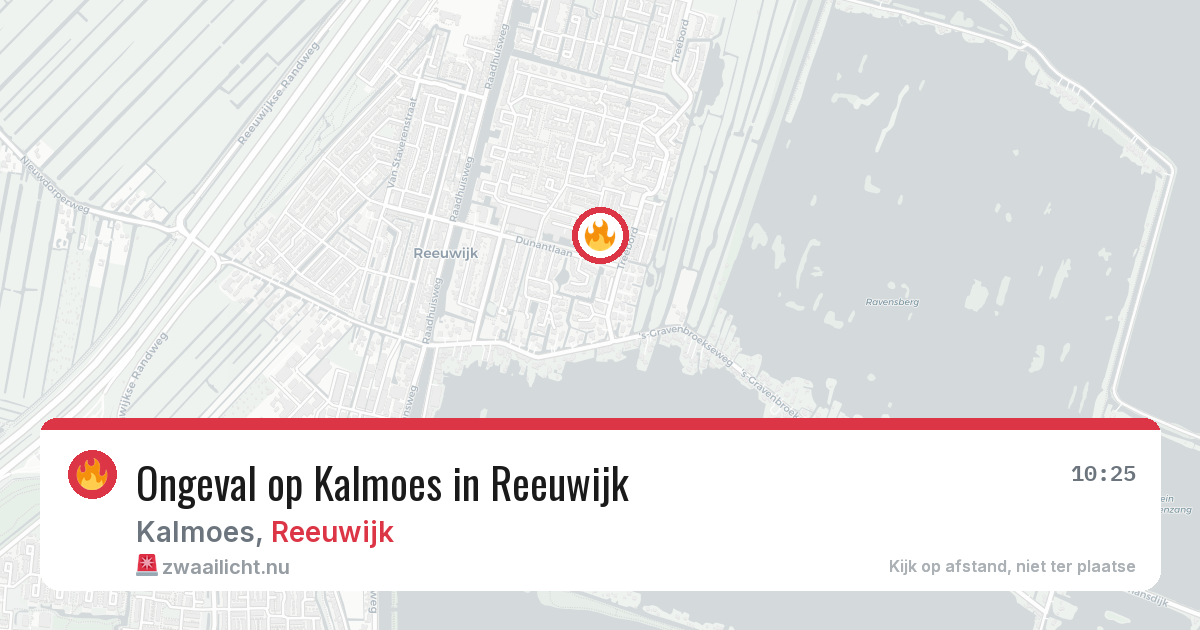 Ongeval op Kalmoes in Reeuwijk — 19 jul 2026