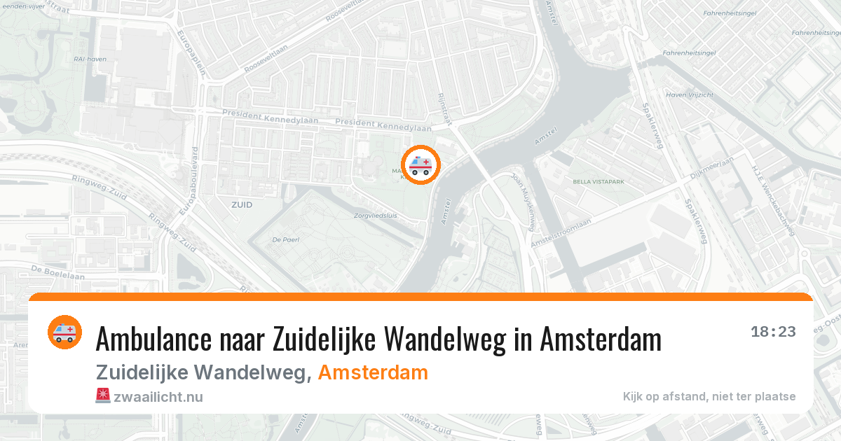 Ambulance naar Zuidelijke Wandelweg in Amsterdam — 21 mei 2026