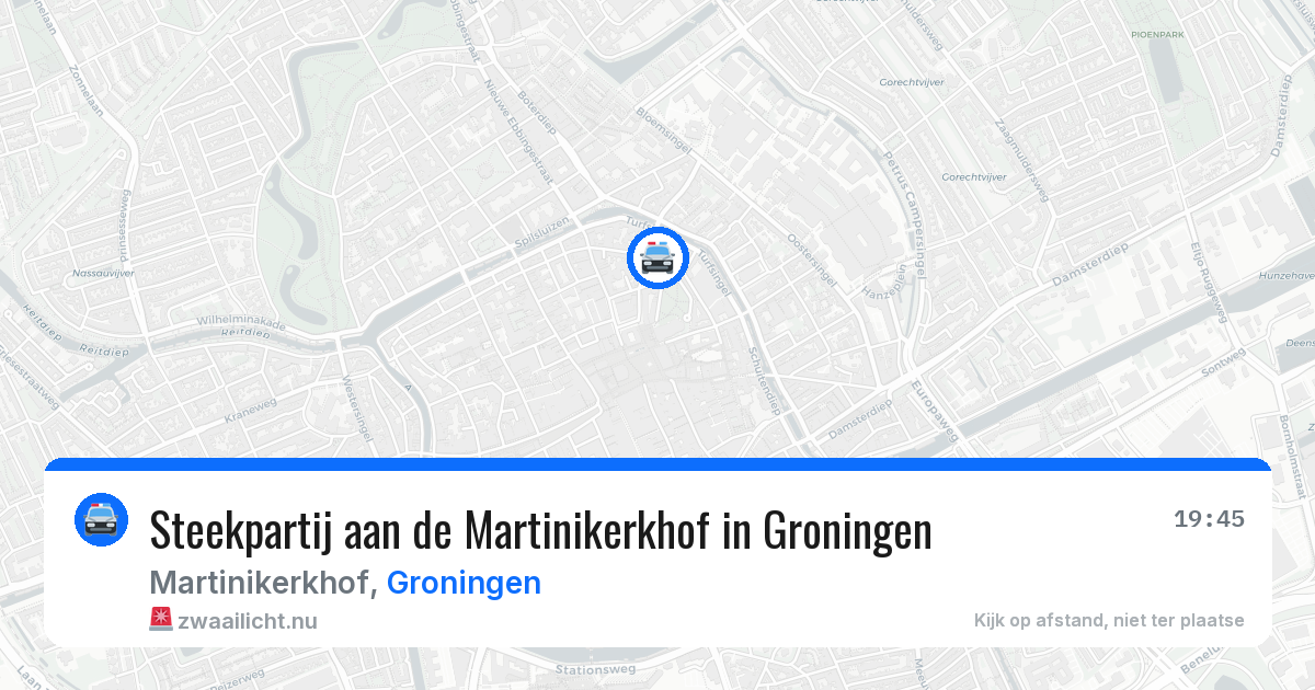 Steekpartij aan de Martinikerkhof in Groningen — 15 jul 2026
