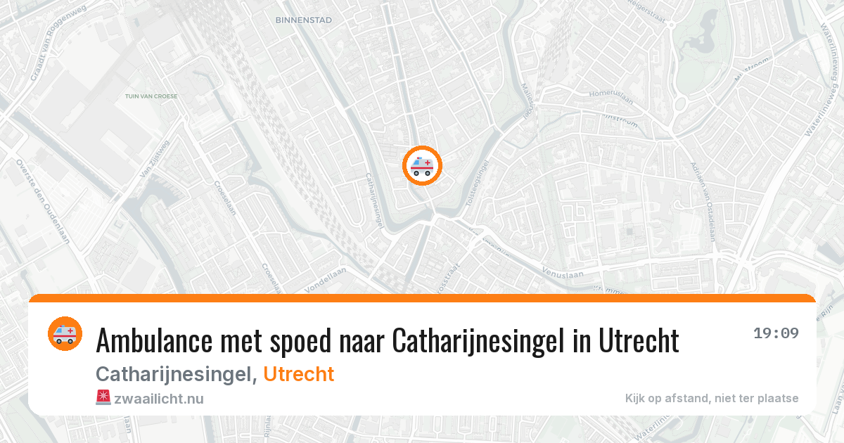 Ambulance met spoed naar Catharijnesingel in Utrecht — 15 mrt 2026