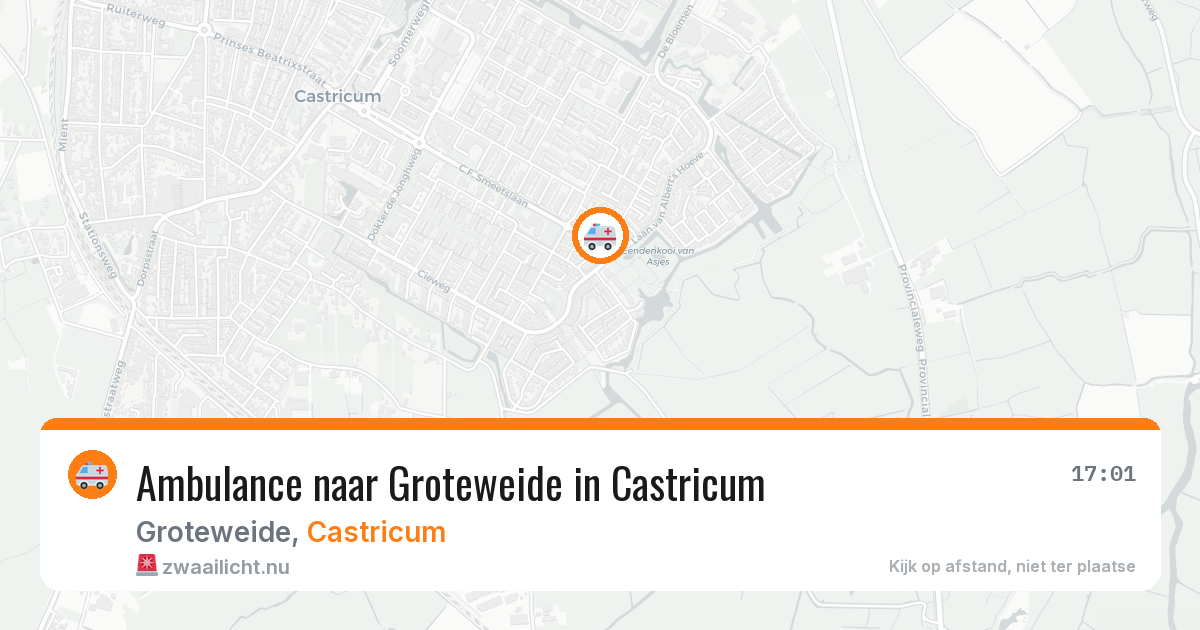 Ambulance naar Groteweide in Castricum — 26 jul 2026