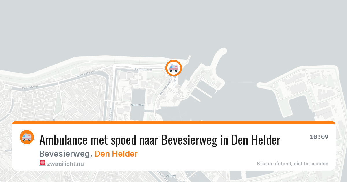 Ambulance met spoed naar Bevesierweg in Den Helder — 18 jan 2026