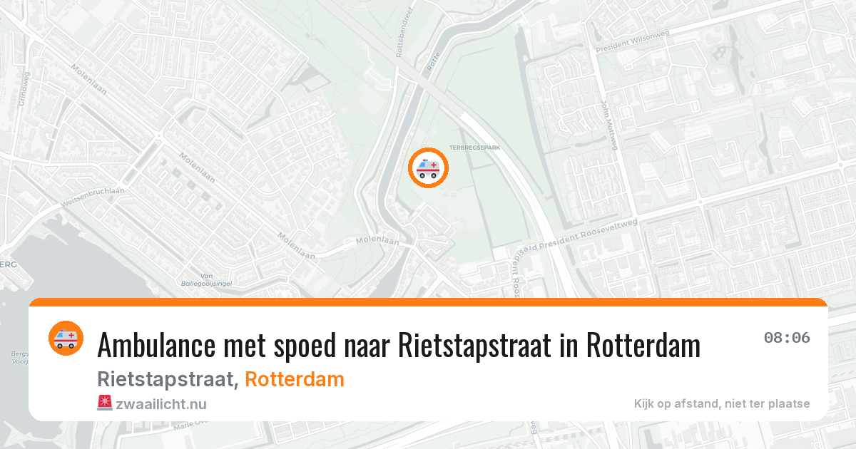 Ambulance met spoed naar Rietstapstraat in Rotterdam — 23 mrt 2026