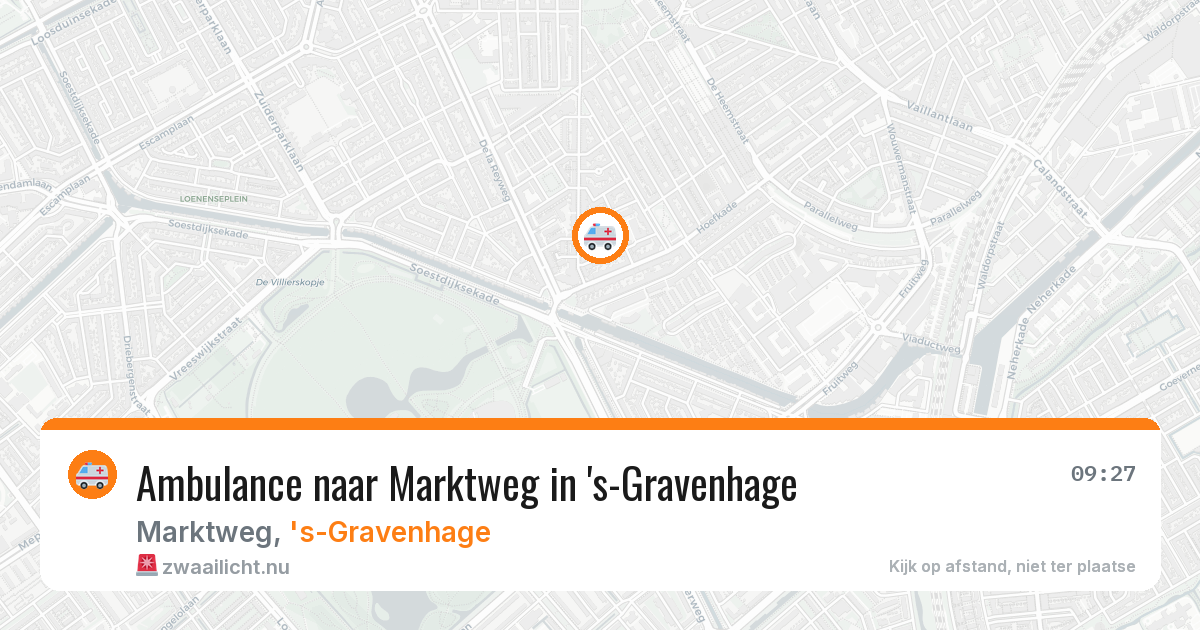 Ambulance naar Marktweg in 's-Gravenhage — 8 jun 2026