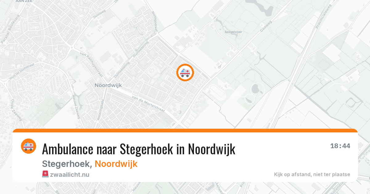 Ambulance naar Stegerhoek in Noordwijk — 26 jul 2026