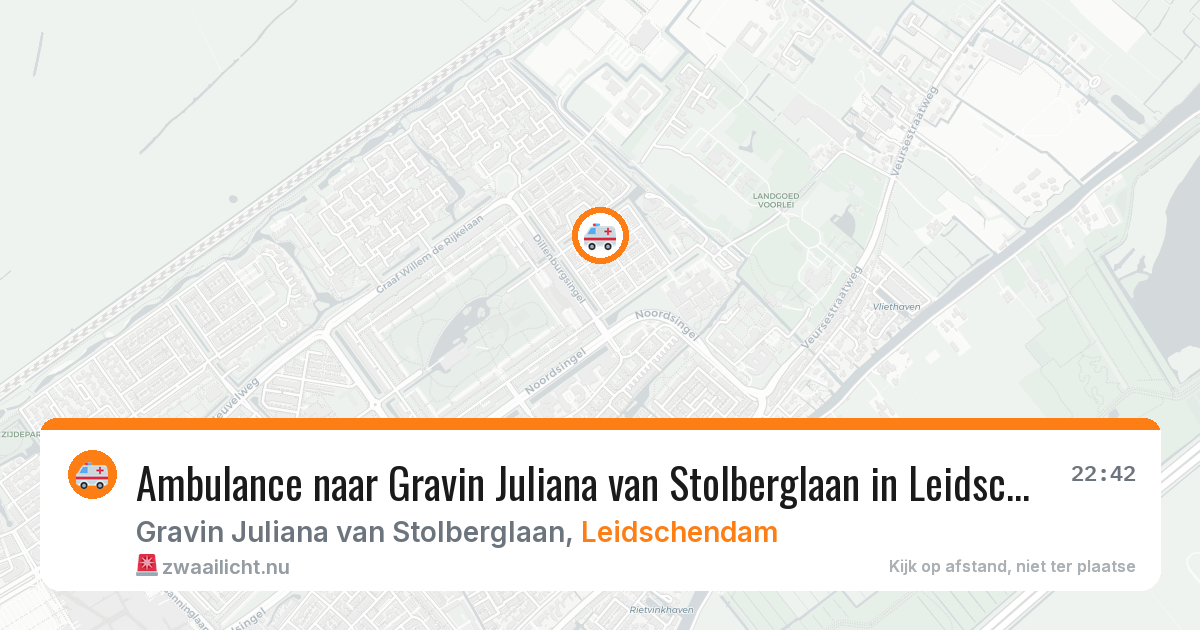 Ambulance naar Gravin Juliana van Stolberglaan in Leidschendam — 21 jul 2026