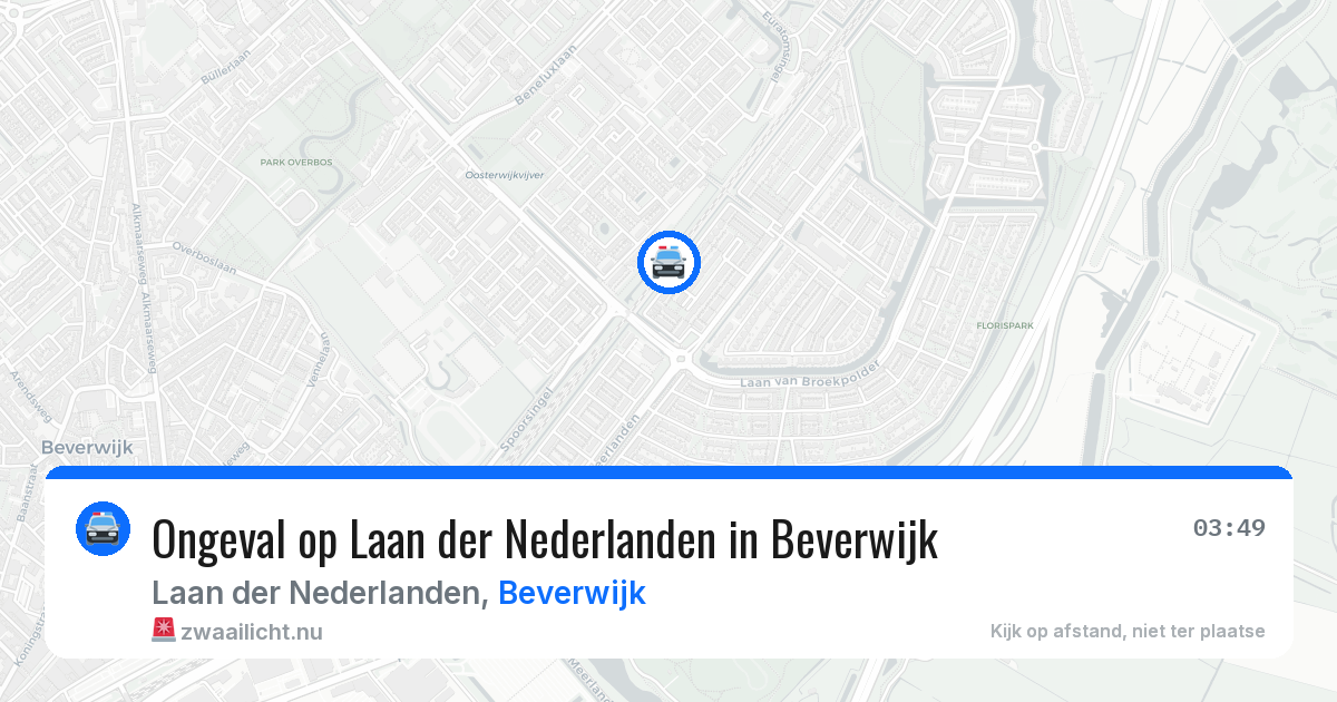 Ongeval op Laan der Nederlanden in Beverwijk — 24 mei 2026