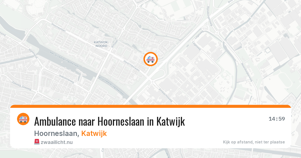 Ambulance naar Hoorneslaan in Katwijk — 26 jul 2026