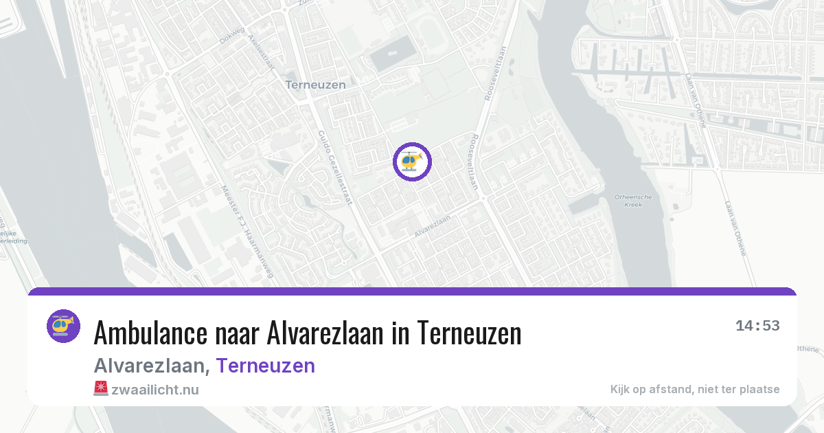 Ambulance naar Alvarezlaan in Terneuzen — 19 jul 2026