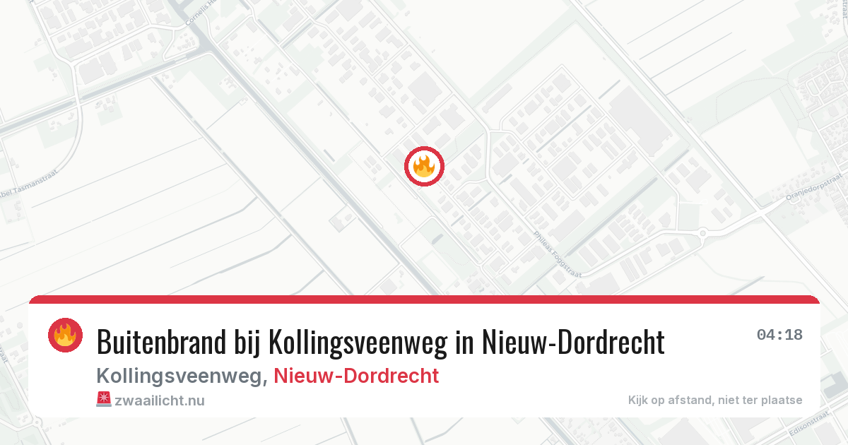 Buitenbrand bij Kollingsveenweg in Nieuw-Dordrecht — 8 apr 2026