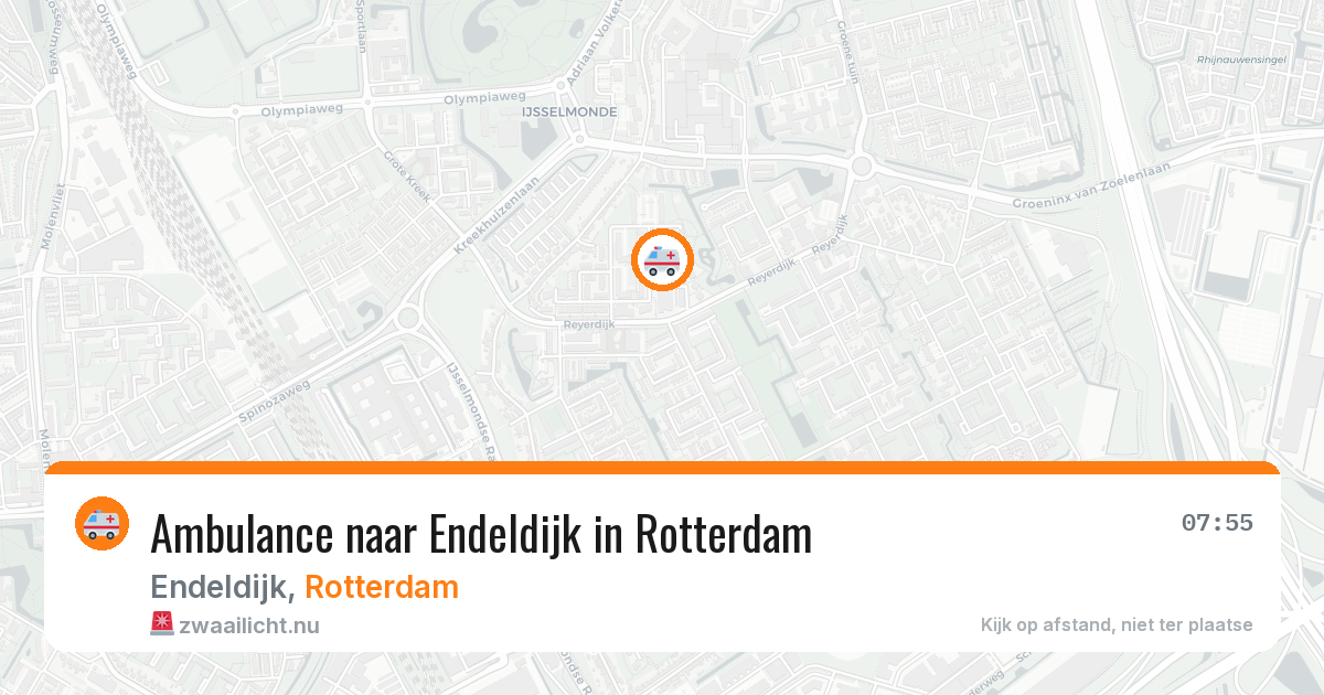 Ambulance naar Endeldijk in Rotterdam — 27 jul 2026