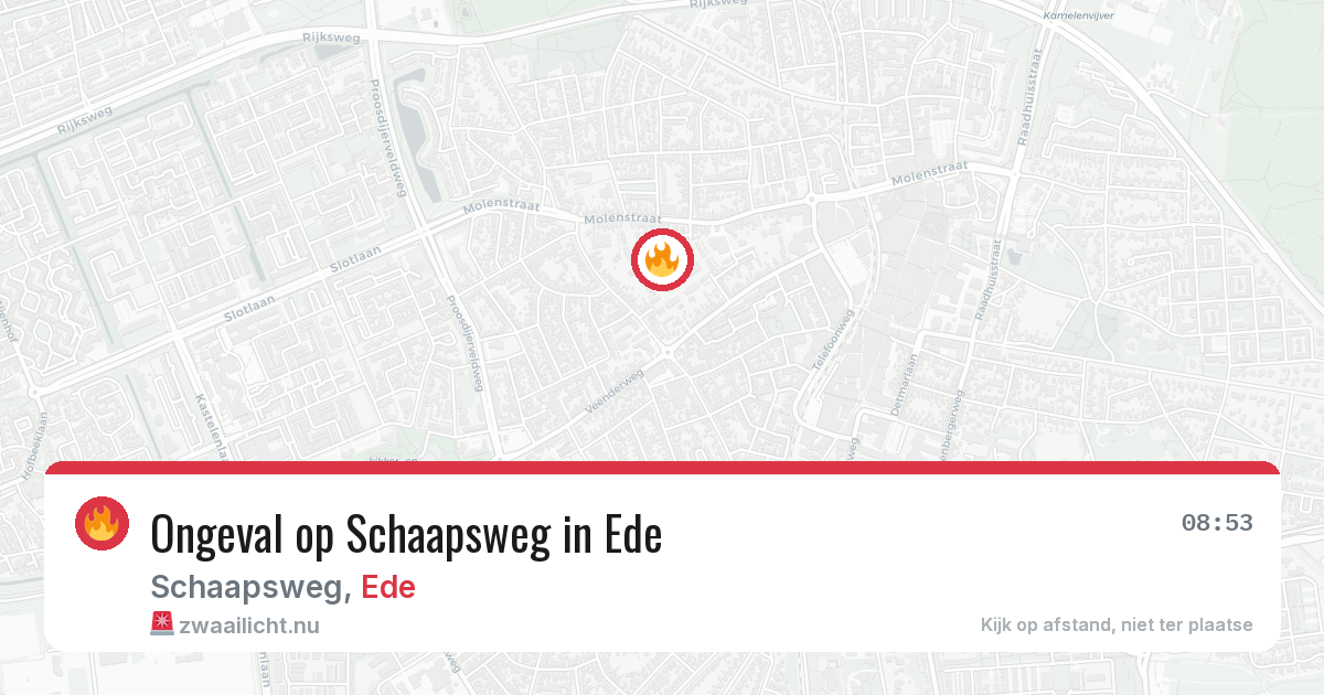 Ongeval op Schaapsweg in Ede — 24 apr 2026